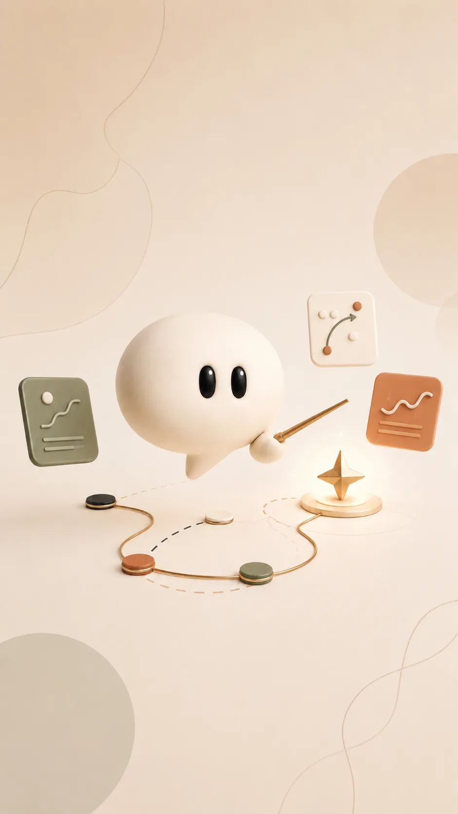 Brand layer — composed identity, voice, and promise.